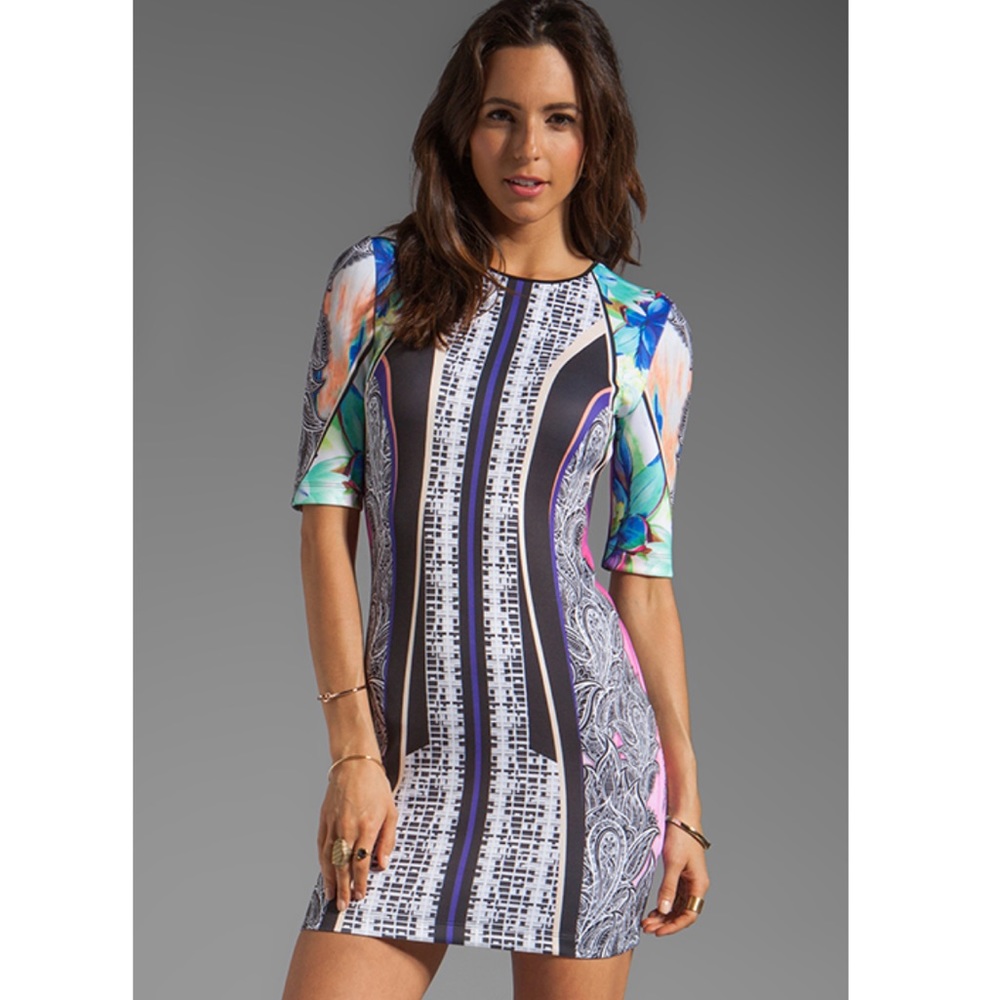 Clover Canyon Jaipur Jungle Neoprene dress